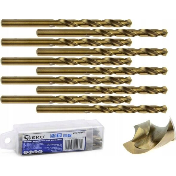 Wiertło Geko Wiertło kobaltowe HSS do metalu 6,5 mm (10/440)