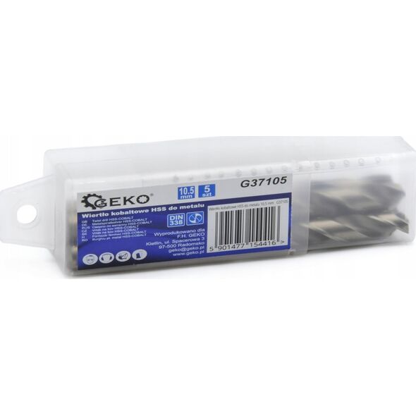 Wiertło Geko Wiertło kobaltowe HSS do metalu 10,5 mm (5/105)