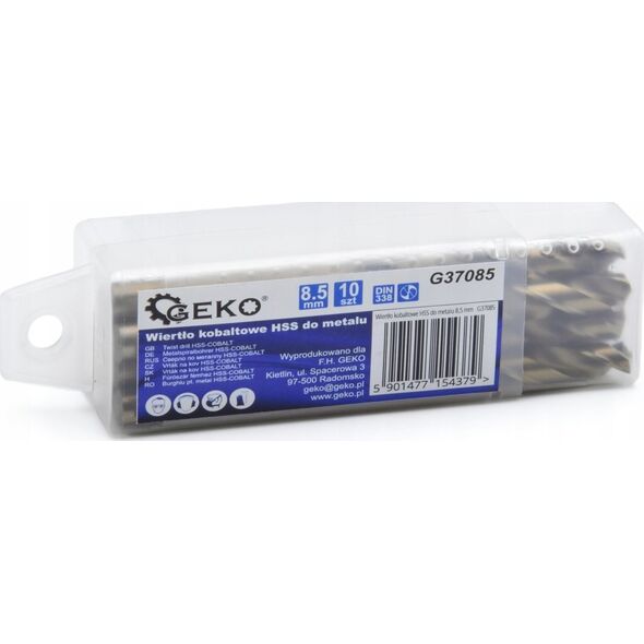 Wiertło Geko Wiertło kobaltowe HSS do metalu 8,5 mm (10/240)