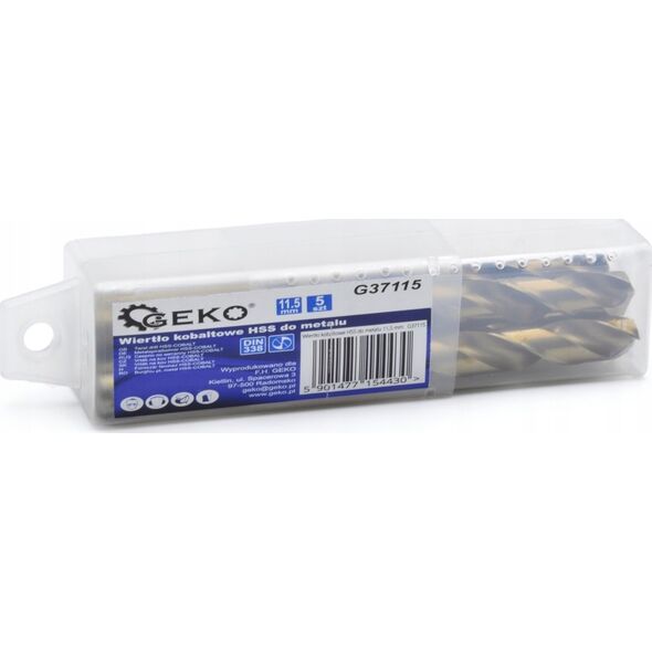 Wiertło Geko Wiertło kobaltowe HSS do metalu 11,5 mm (5/105)
