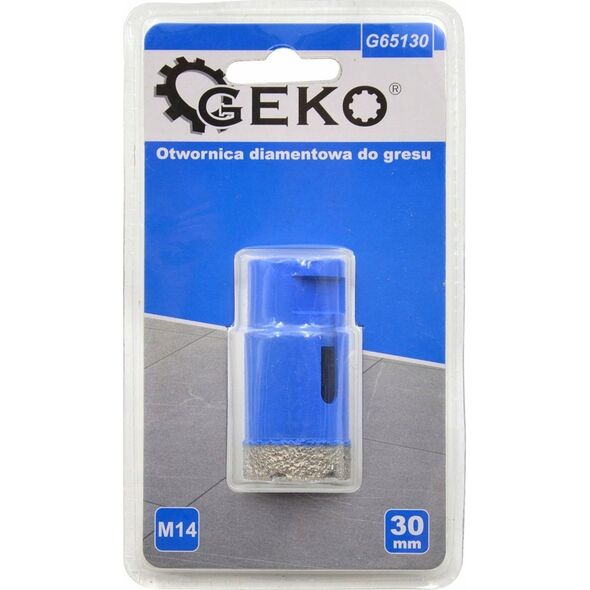 Geko Otwornica diamentowa do gresu 30mm M14 (25/50)