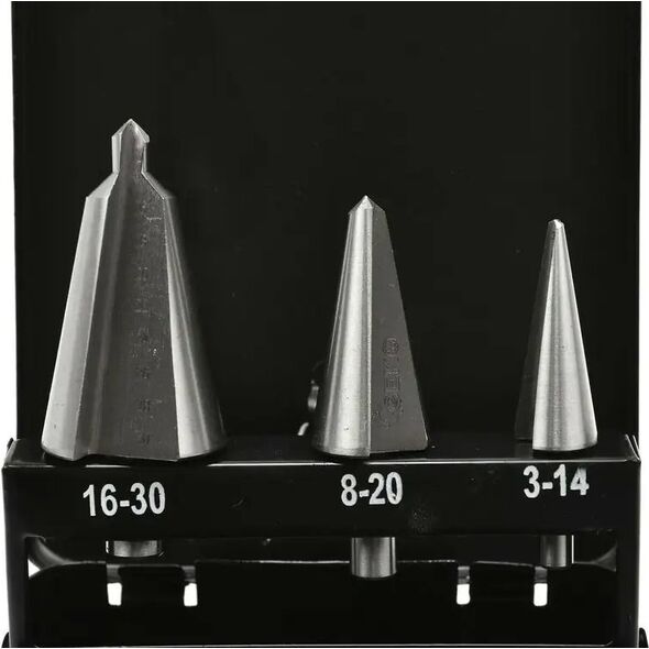 Wiertło Geko Zestaw wierteł bezstopniowych 3szt. 3-30mm (metal skrzynka) (50)