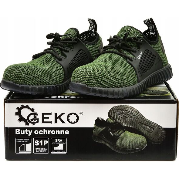 Geko Buty ochronne model nr 10 zielone S1P - r. 44