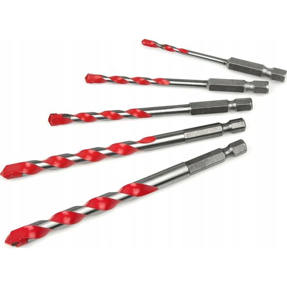 Wiertło Geko Kpl. wierteł uniwersalnych 5szt. 4-10mm (150)