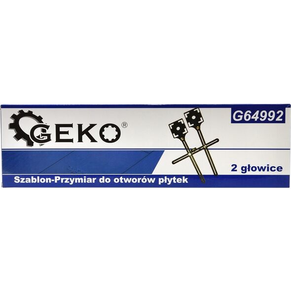 Geko Szablon-Przymiar do otworów płytek 2 głowice