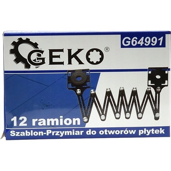 Geko Szablon-Przymiar do otworów płytek 12 ramion