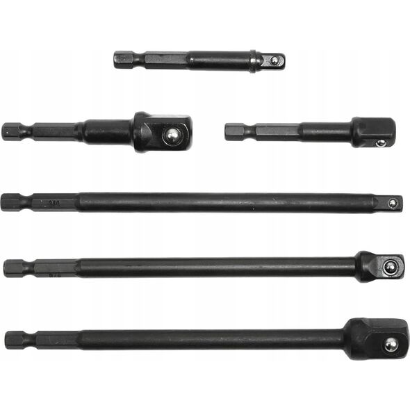 Geko Zestaw przedłużek udarowych Hex 1/4"-1/2" 6szt. (6/48)