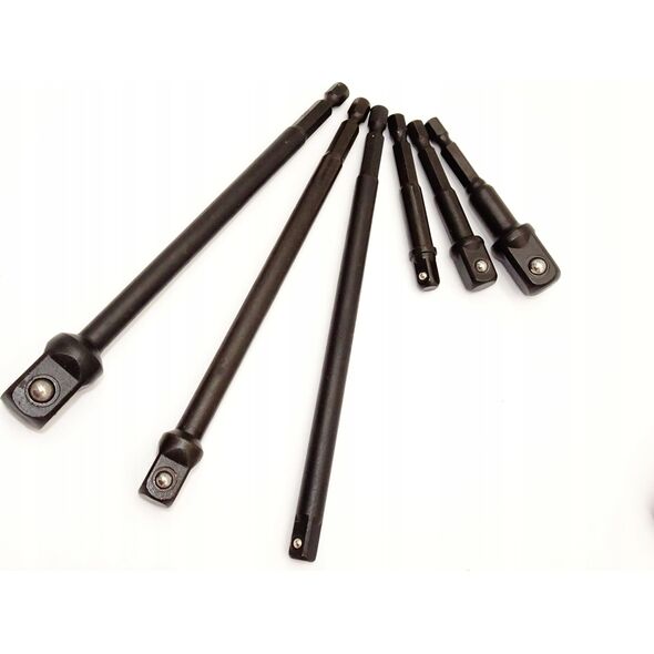 Geko Zestaw przedłużek udarowych Hex 1/4"-1/2" 6szt. (6/48)