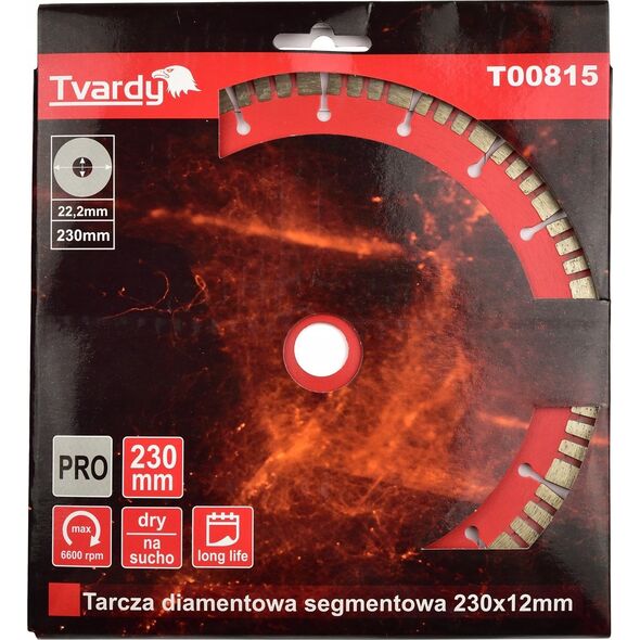 Tvardy Tarcza diamentowa segmentowa 230x12mm (25)