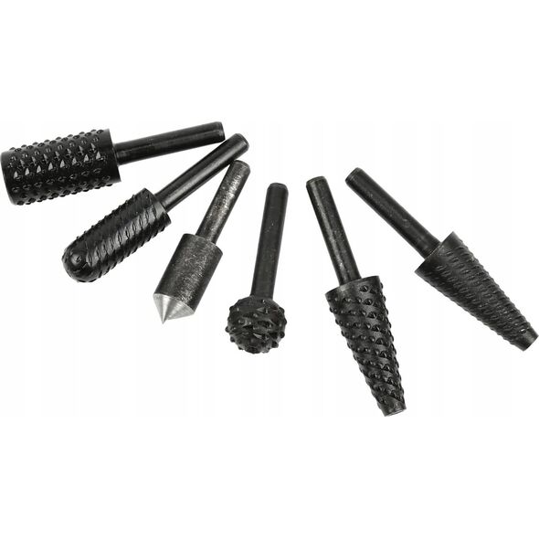 Geko Zestaw frezów trzpieniowych do metalu i drewna 6mm 6el. (60)