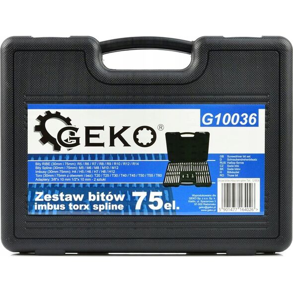 Geko Zestaw bitów imbus torx spline 75el. (5)