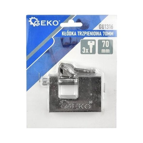 Geko Kłódka trzpieniowa 70mm (12/72)