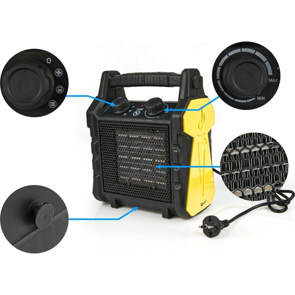 Geko Nagrzewnica elektryczna ceramiczna - grzejnik 3KW (1)