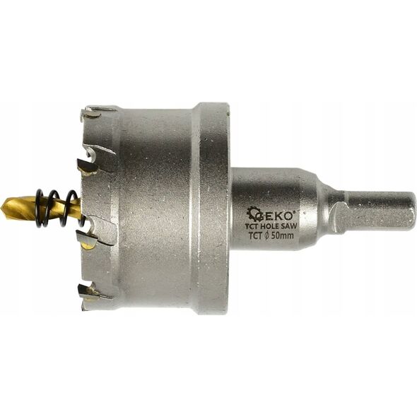 Geko Otwornica widiowa - koronka do metalu 50mm z wiertłem tytanowym (60)
