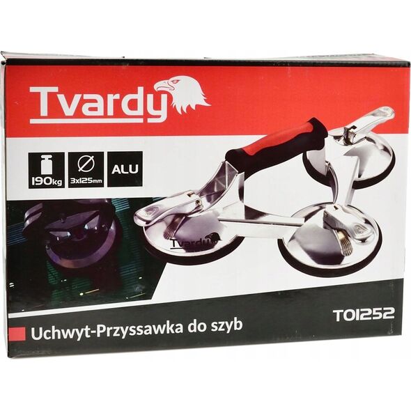 Tvardy Uchwyt-Przyssawka do szyb ALU 3x125mm 190kg (12)