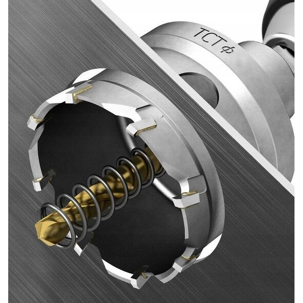 Geko Otwornica widiowa - koronka do metalu 65mm z wiertłem tytanowym (30)
