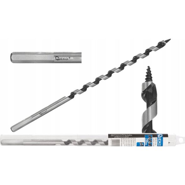 Wiertło Geko Wiertło kręte – świder do drewna 10x230mm (25/100)