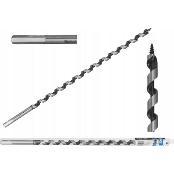 Wiertło Geko Wiertło kręte – świder do drewna 16x460mm (25/50)