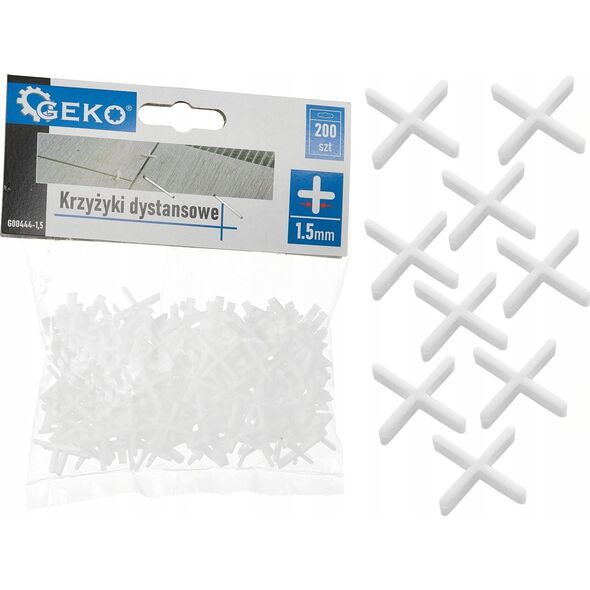 Geko Krzyżyki dystansowe - 1,5mm - op.200szt (100)