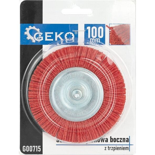 Geko Szczotka boczna nylon trzpień 100mm (100)