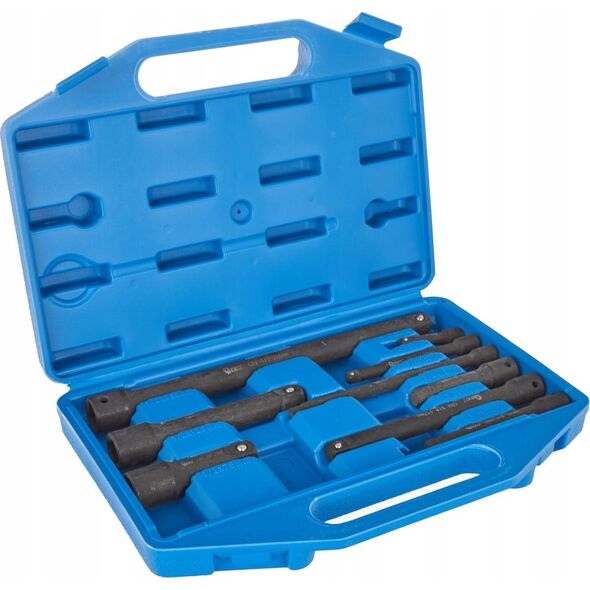 Geko Zestaw przedłużek udarowych 1/4" 3/8" 1/2" CrV 9szt. (15)