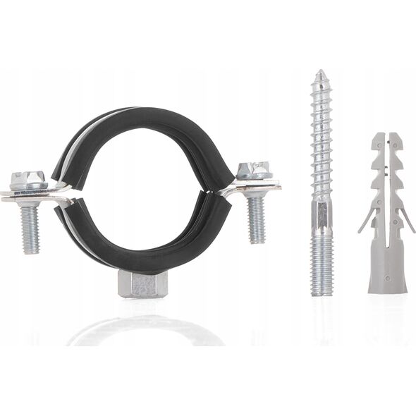 Geko Obejma metalowa z gumą do rur 5/4" 38-43mm (100)