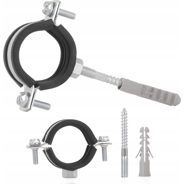 Geko Obejma metalowa z gumą do rur 6/4" 47-51mm (100)