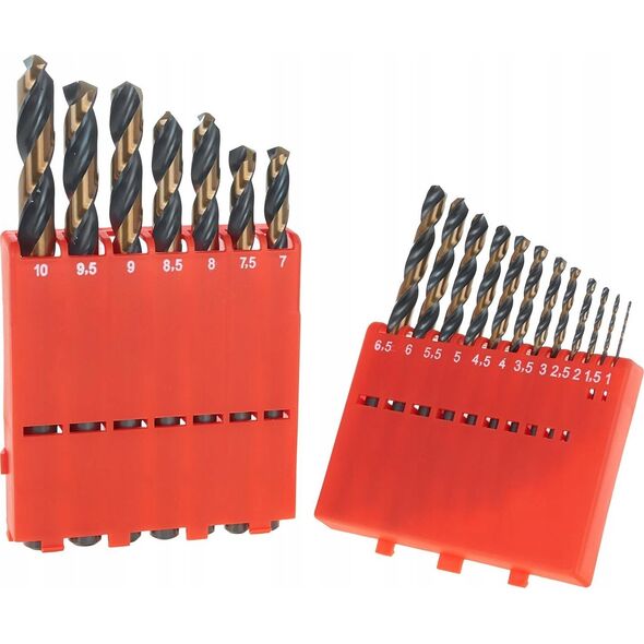 Wiertło Tvardy Zestaw wierteł do metalu HSS 1.0-10.0mm 19el. (10/20)
