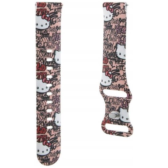 Sourcing Hello Kitty Universal Strap HKUWMSDGPTP Silicone Tags Graffiti pink/pink strap 20mm