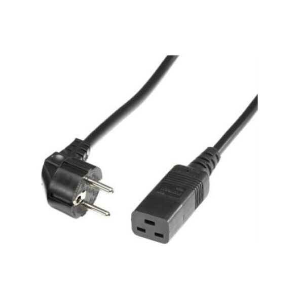 Kabel zasilający Bachmann BACHMANN Kabel zasilający z uziemieniem - IEC320-C19 16A/250V, 2m, czarny, 2 m