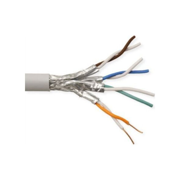 Roline ROLINE S/FTP (PiMF) Kabel Cat.6 (Class E) massief, AWG 23, LSOH, 300m