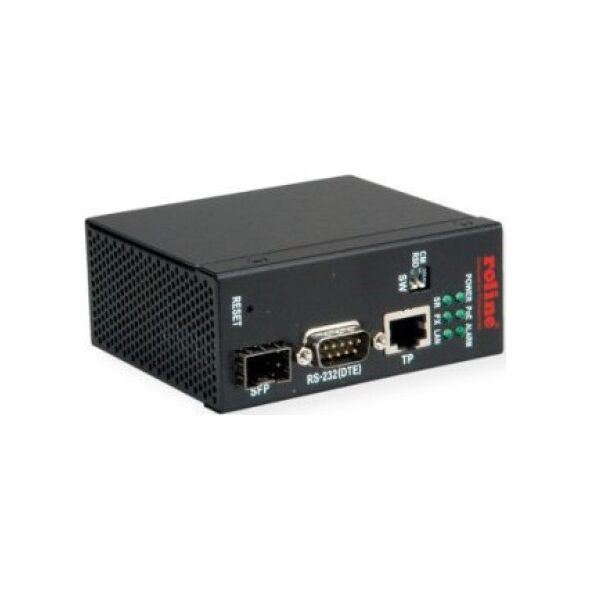Roline ROLINE Przemysłowy konwerter Ethernet - szeregowy RS232, serwer szeregowy