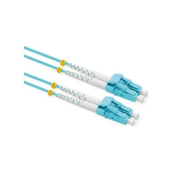 Value VALUE kabel światłowodowy 50/125m OM3, LC/LC, złącze Low-Loss, turkusowy, 3 m