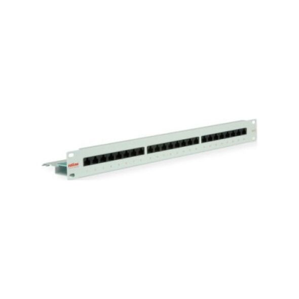 Roline Patch panel ROLINE Cat.6 (Class E) 19, 24 porty, nieekranowany, szary