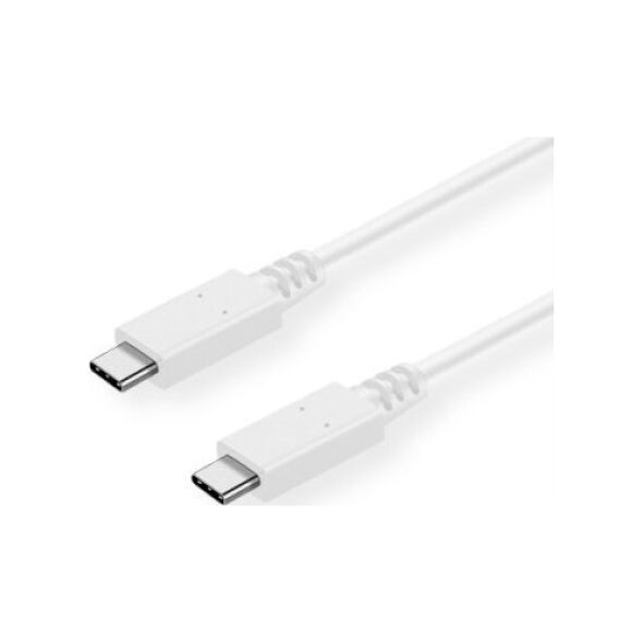 Kabel USB Value USB-C - USB-C 0.5 m Biały