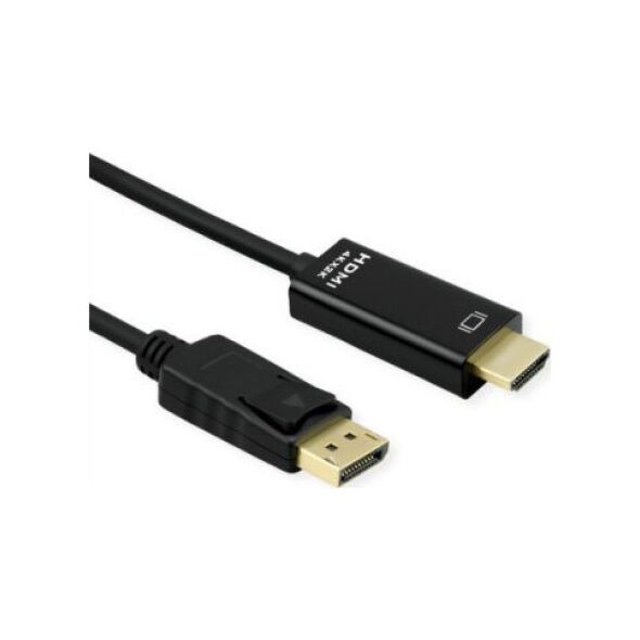 Kabel Roline ROLINE Kabel DisplayPort DP - UHDTV, cienki, M/M, czarny, 1 m