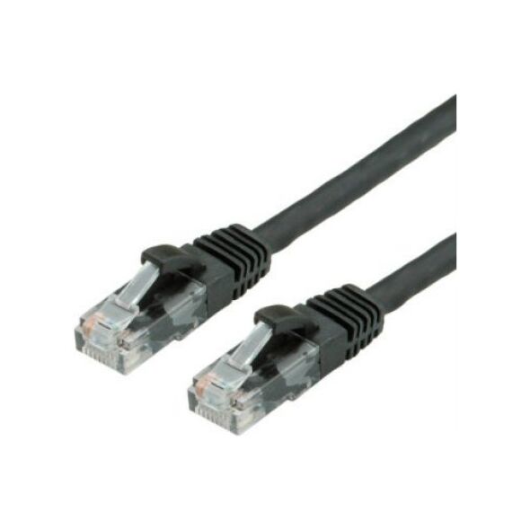 Value Kabel krosowy VALUE Cat.6A (Class EA) UTP, czarny, 0,3 m