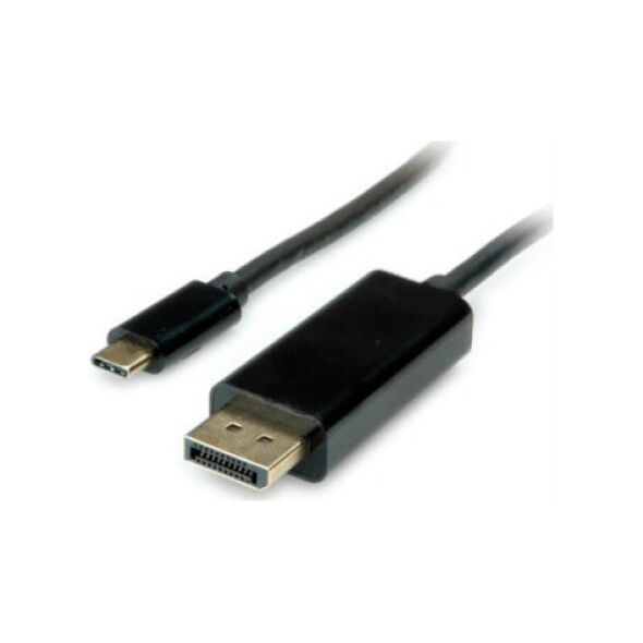 Adapter AV Value Kabel adaptera VALUE USB typu C - DisplayPort, v1.2, M/M, 1 m