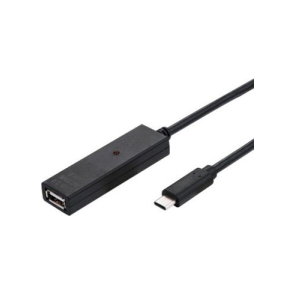 Kabel USB Value USB-A - USB-C 20 m Czarny