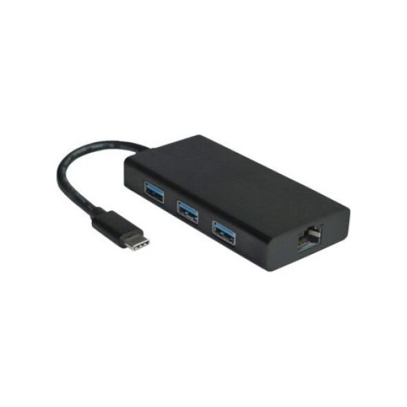 Adapter USB Value VALUE Konwerter USB 3.2 Gen 1 typu C na Gigabit Ethernet + hub