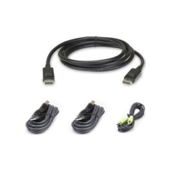 Kabel Aten Zestaw kabli DisplayPort ATEN 2L-7D02UDPX4