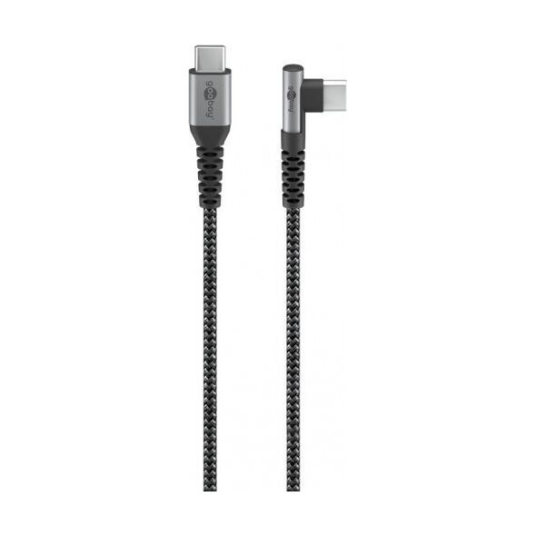 Kabel USB Goobay USB-C - USB-C 1 m Szary (64659)