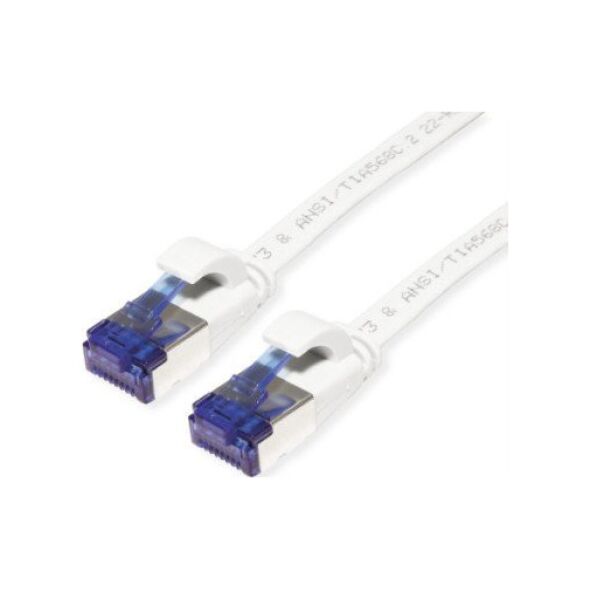 Value Patchkabel VALUE FTP, Cat.6A (Class EA), extra plat, wit, 1 m