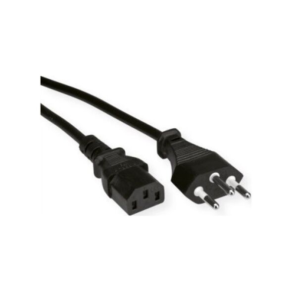 Kabel zasilający Value Kabel zasilający VALUE (CH), czarny, 0,8 m