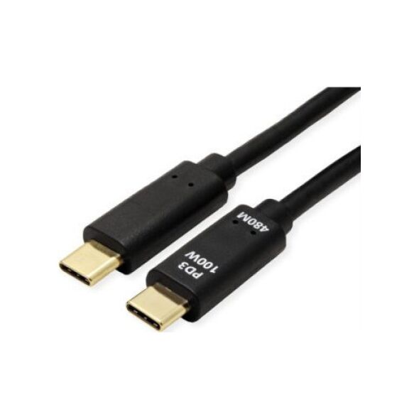 Kabel USB Value USB-C - USB-C 3 m Czarny