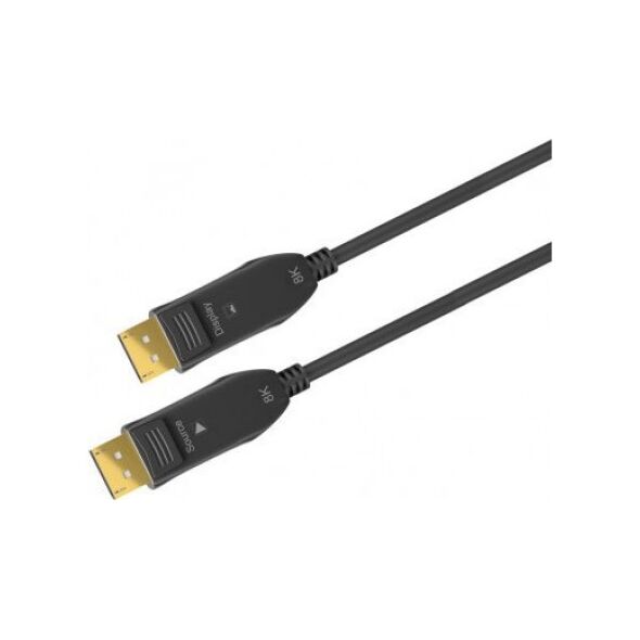 Kabel Goobay Kabel łączący światłowodowy DisplayPort 1.4 Hybrid, - Długość kabla 30 m