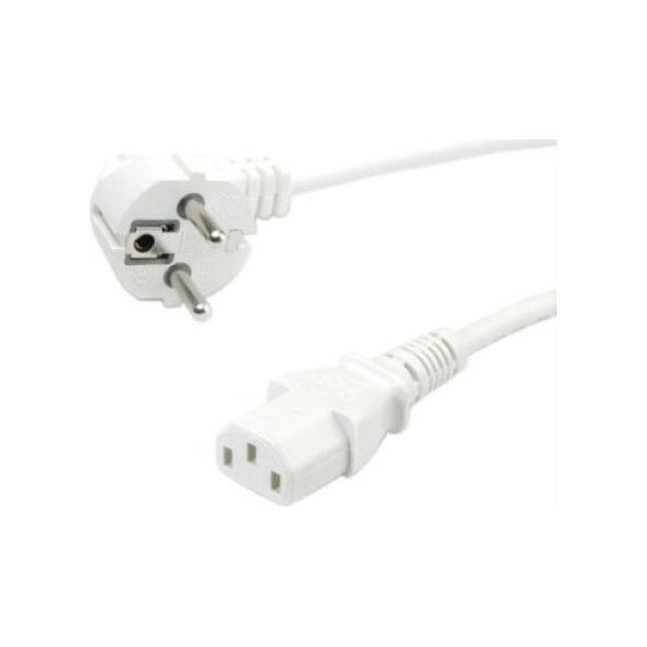 Kabel zasilający Roline Kabel zasilający ROLINE GREEN, prosty IEC-żeński, biały, 0,8 m