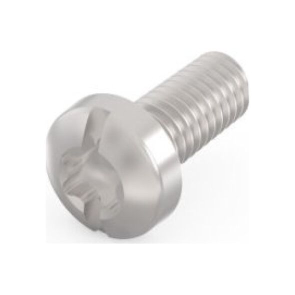 SCHROFF Śruba głowicy cylindra SCHROFF, Torx, stal ocynkowana, gwint samozabezpieczający, M2,5 x 6 mm