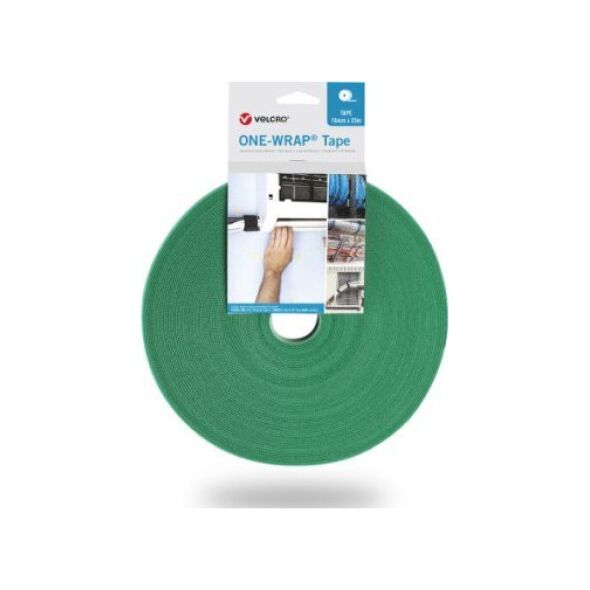 Velcro Taśma VELCRO One Wrap o szerokości 10 mm, zielona, 25 m