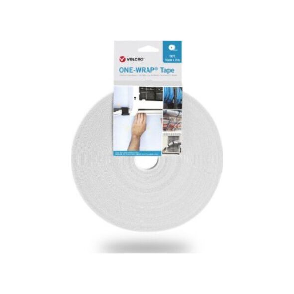 Velcro Taśma VELCRO One Wrap 20 mm, biała, 25 m